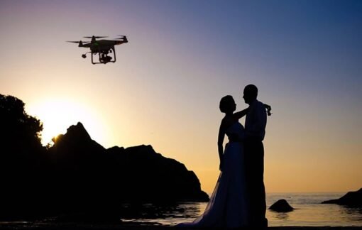 fotografie svatby dron